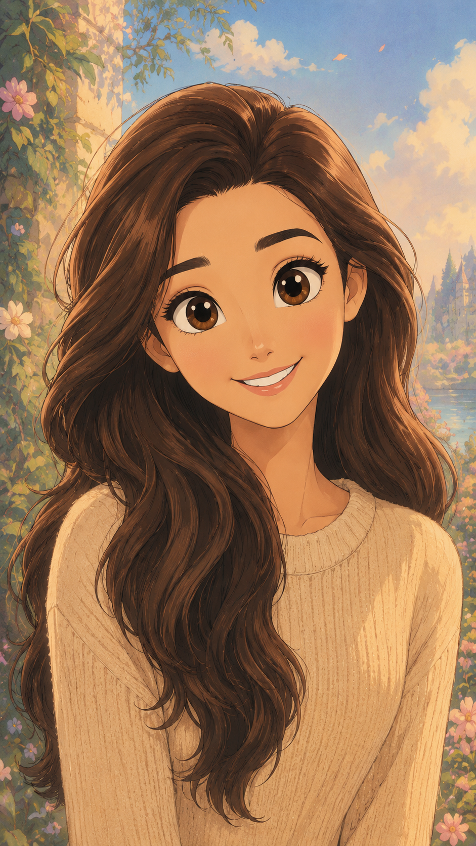 Мульт формат аниме Studio Ghibli нейросеть